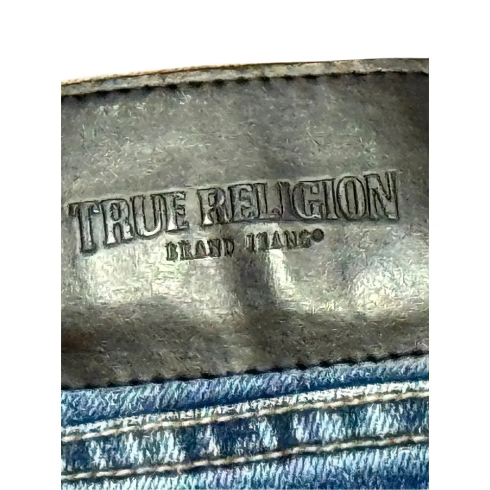 True Religion Classic Men's 38 x 33 Light Blue Relaxed Skinny Jeans